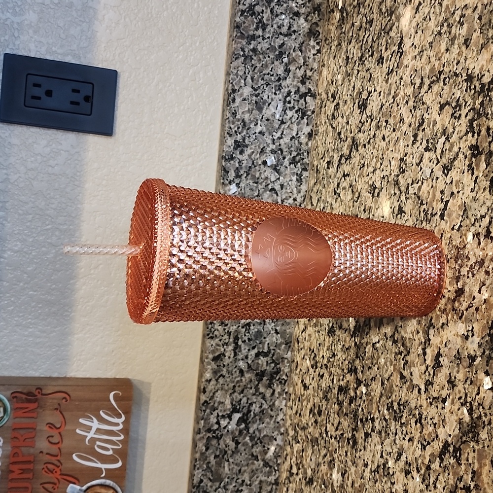 Starbucks Studded Rose Gold Tumbler